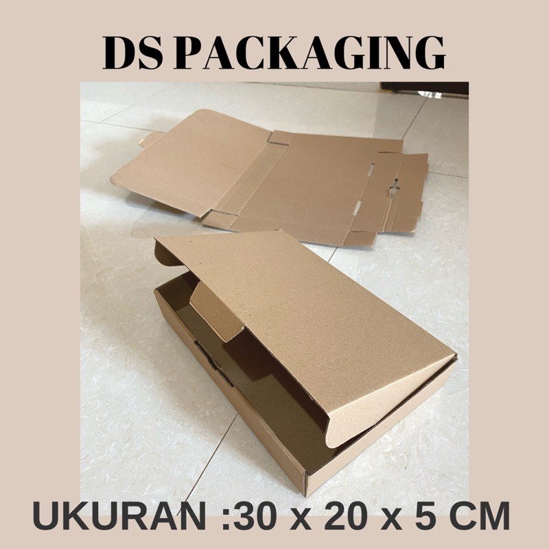 

30x20x5 cm Kotak Packaging Baju Dus Kardus Kotak Olshop Kemasan Kraft DC Dus Tebal Kue Aksesoris