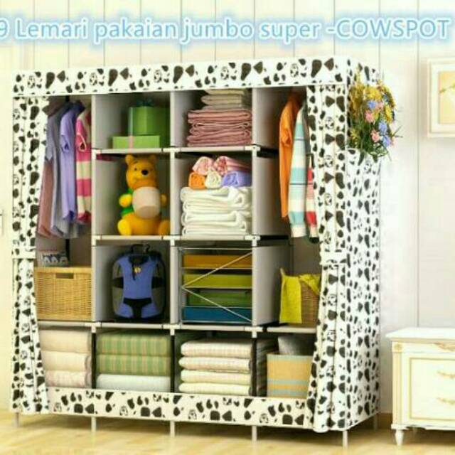 Lemari baju jumbo rak baju jumbo lemari baju portable lemari pakaian