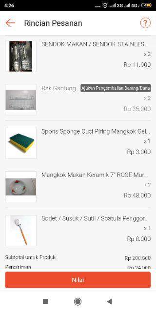 Mangkok Makan Keramik 7 Rose Murah Bagus Tebal Isi 6 Pcs