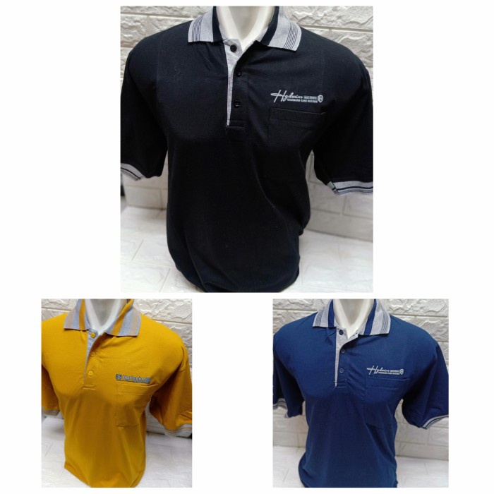 TERBARU Kaos Pria Kerah Wangki Kantong Saku Big Size XXL, XXXL dan XXXXL