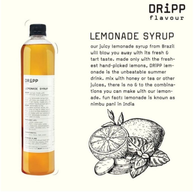 

Dripp syrup minuman sirup lemonade 760ml