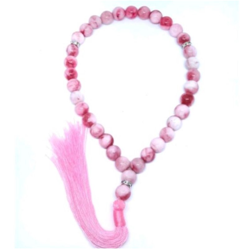 tasbih batu giok PING susu 33 butir