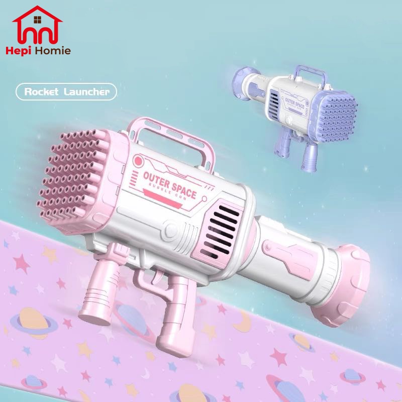 [HH] GATLING BUBBLE GUN MACHINE JUMBO 60 HOLES / MAINAN TEMBAK SENJATA ANAK KIDS MESIN GELEMBUNG PISTOL ELEKTRIK AUTOMATIC BESAR 60 LUBANG