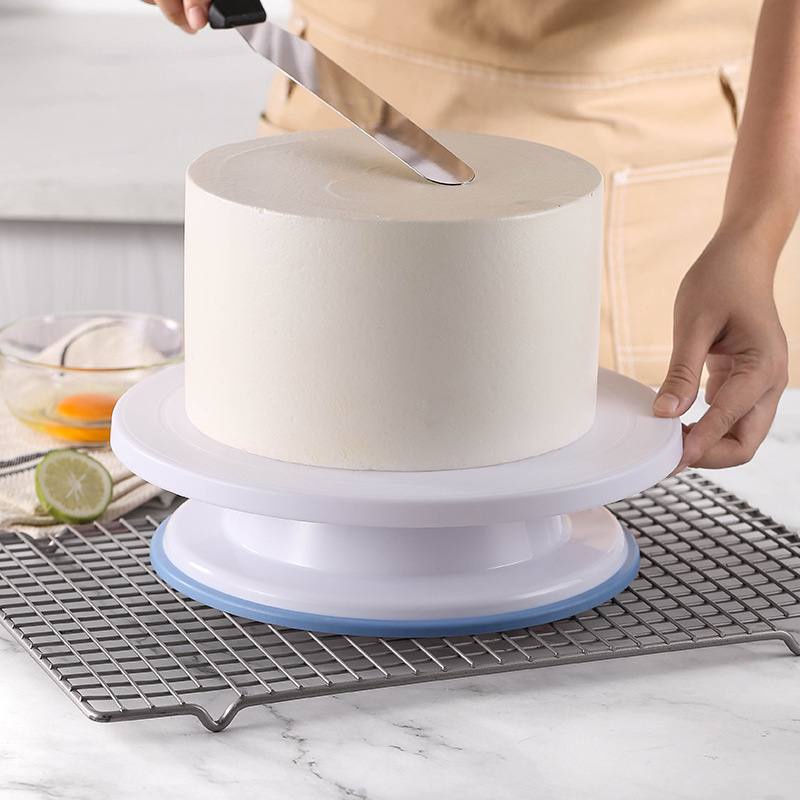 MEJA PUTAR PIRING PUTAR DEKORASI CAKE  KUE/ALAS TATAKAN DEKORASI KUE/ CAKE TURNTABLE PUTAR