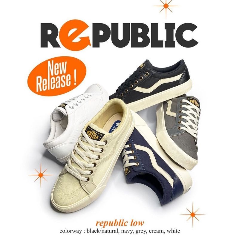 Ventela Republic Black Natural / Cream / Navy / Grey / White Original