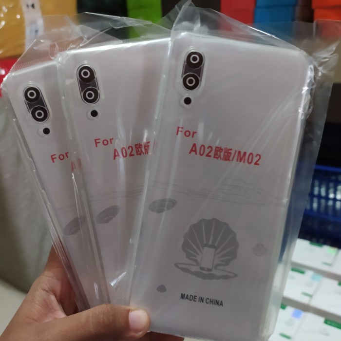 0RI Softcase Clear Case Sillikon Kondom Case Bening Casing Samsung A02