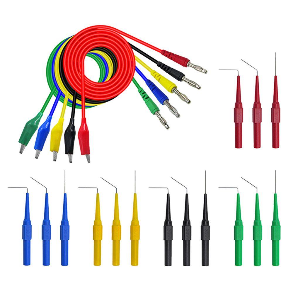 Preva Multimeter Test Lead Kit Peningkatan Plug Pisang Tahan Lama Keamanan Test Probe Set