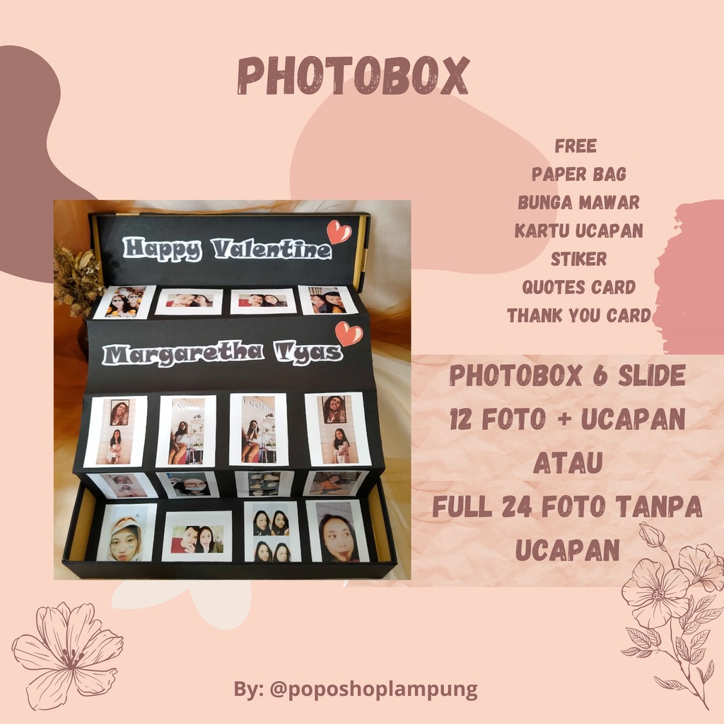 

Hampers Kado Ulang Tahun Kado Anniversary Kado Aestetic Photobox