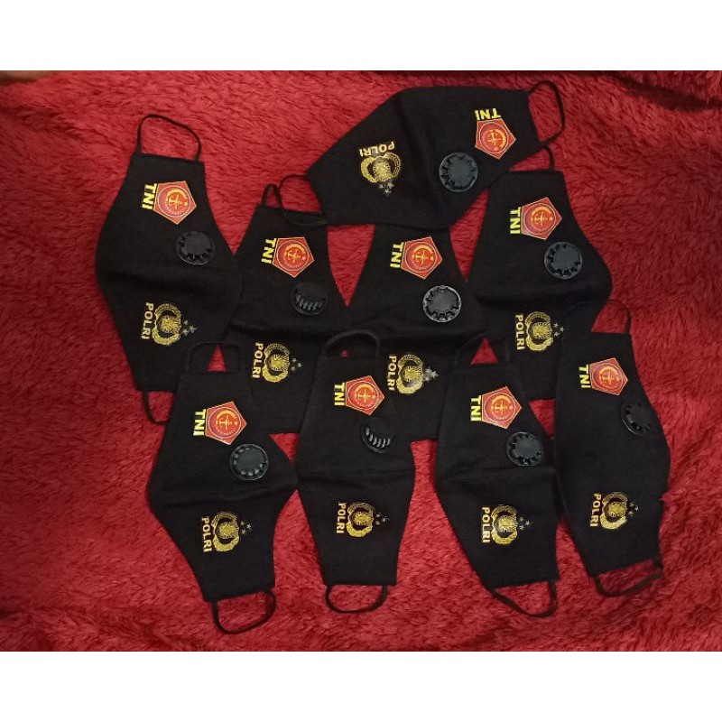 Masker Kain Saftey  Ventilator N95 TNI-POLRI