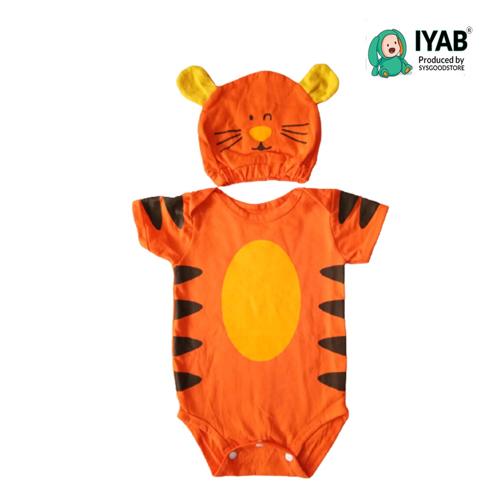 IYAB Baju Bayi Jumper Bayi Laki Laki Harimau Jumpsuit Tiger Katun