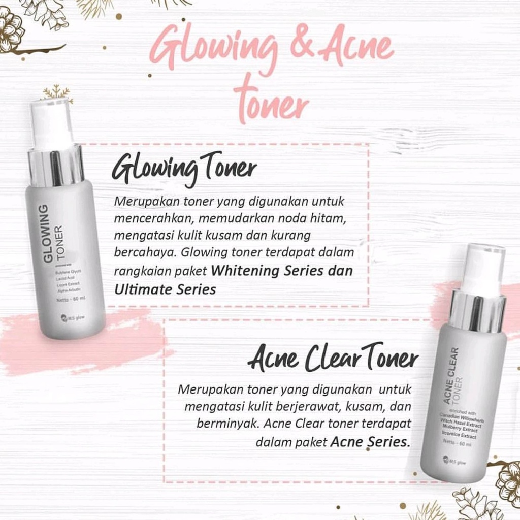 Ms Glow Acne Free Tote Bag Paket Ms Glow Acne Series Ms Glow Original BPOM Skincare Wanita Meredakan Jerawat dan Bruntusan-2