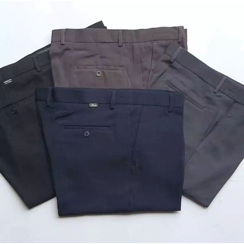 0CELANA PRIA,CELANA STANDART, CELANA KERJA KAIN TWISS/TEFLON Size 28 sampai 38