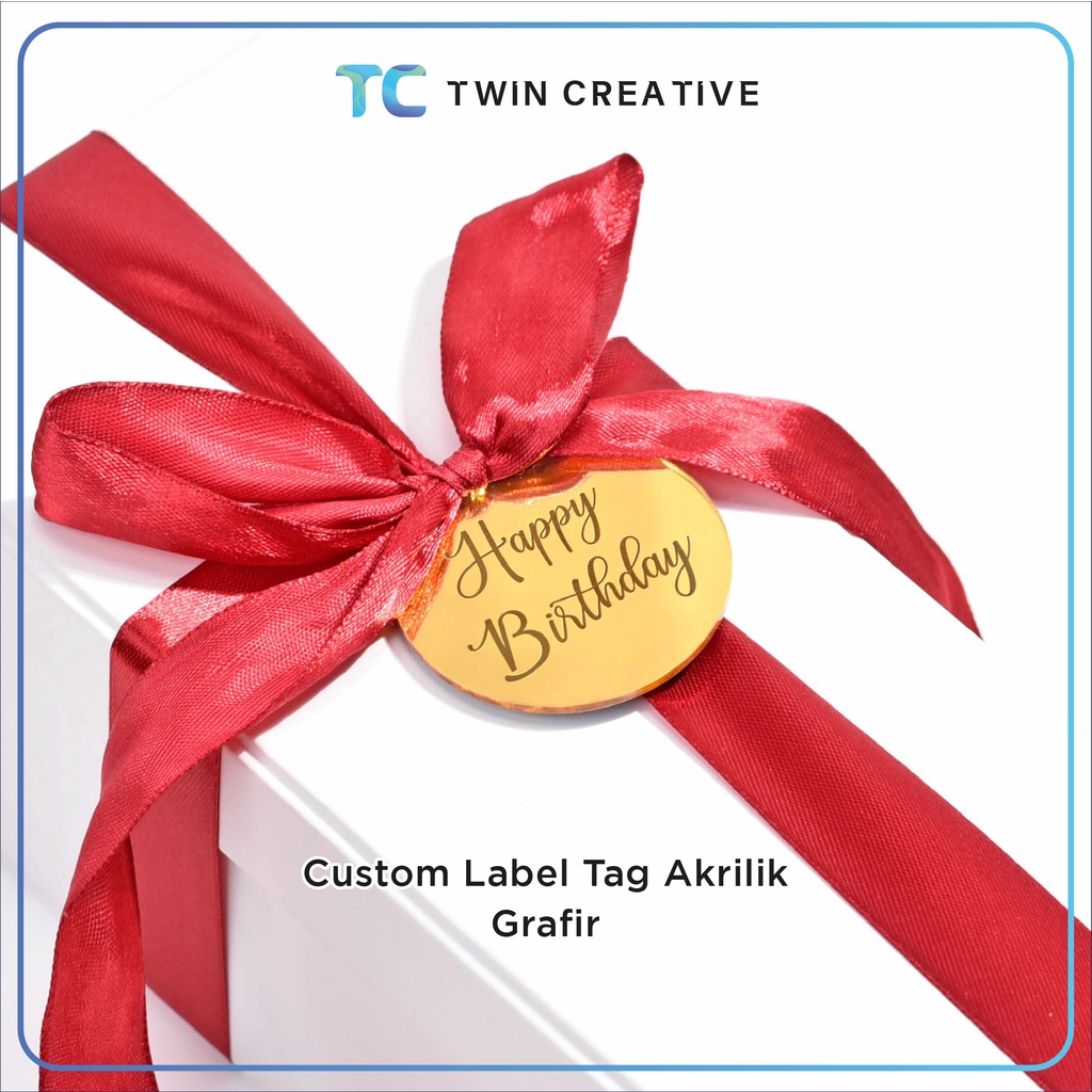 

Label Tag Akrilik Mirror Custom Grafir Label Hadiah - Label Tag Acrylic Mirror LTG.1