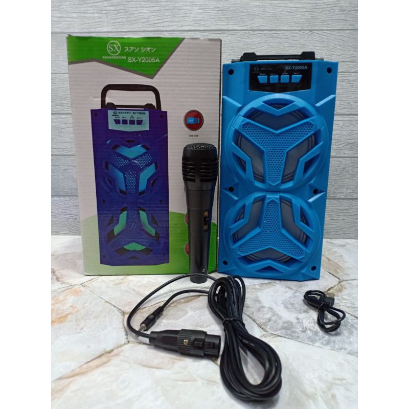 Speaker Bluetooth Karoke SX-2005 (Bonus Mic)/Speaker SX-2005 Bonus Mic