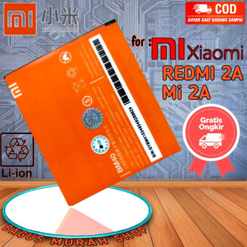 BATERAI BATTERY BATRE HP XIAOMI MI2A BM40 BATRAI HANDPHONE XIOMI MI 2A BM-40 ORIGINAL