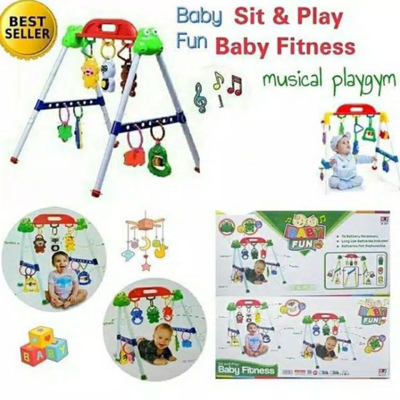 1 KG BABY PLAYGYM / BABY SIT &amp; PLAY BABY FITNESS PLAY GYM / MAINAN MUSICAL MUSIK BAYI BALITA