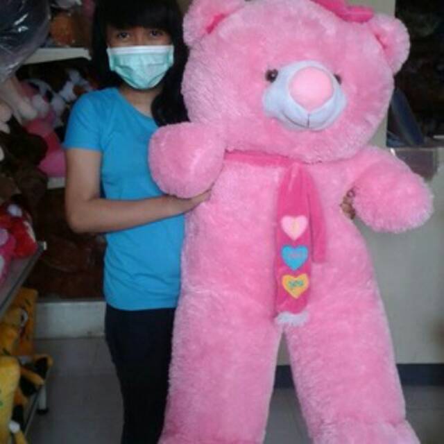 Boneka teddy bear syal / tedy bear / teddy jumbo / besar