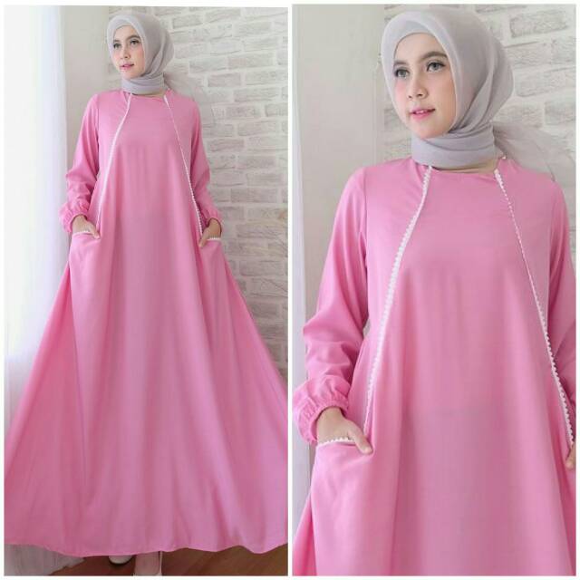 gamis Maxi dress carlen syarii [real pic]