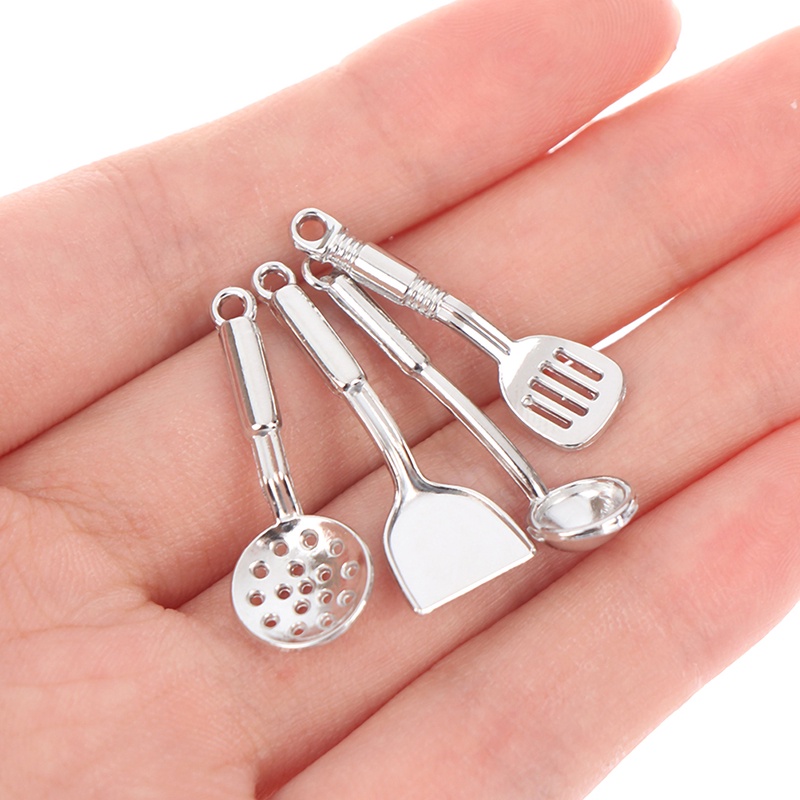 5pcs / set Mainan Miniatur Peralatan Masak Skala 1: 12 Untuk Aksesoris Dapur Rumah Boneka