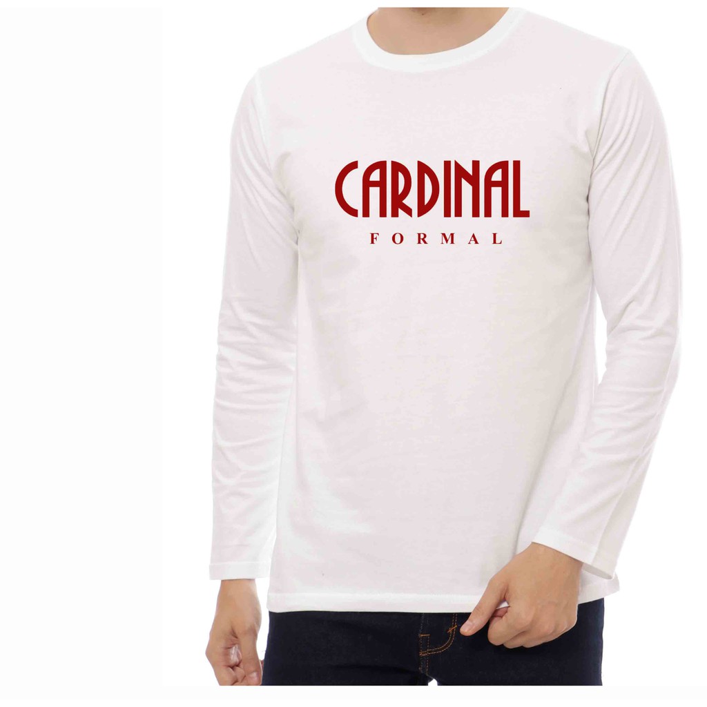 BAJU KAOS LENGAN PANJANG CARDINAL FORMAL BAJU TERBARU BAJU TERLARIS BAJU CEWEK BAJU COWOK BAJU MURAH