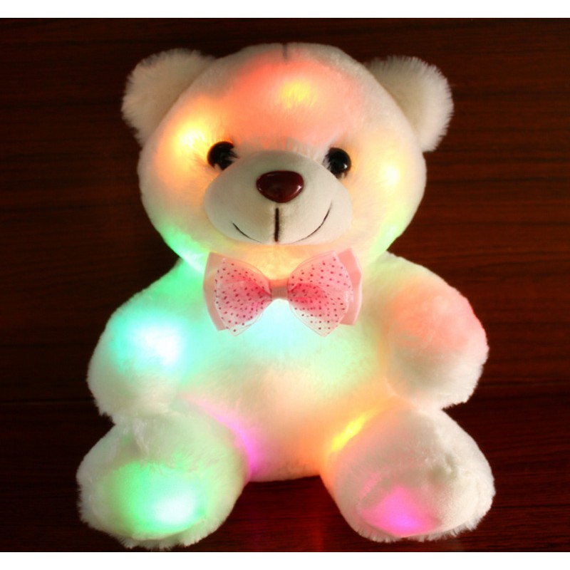 HZ BONEKA BERUANG LAMPU LED SUARA I LOVE U / HADIAH HAPPY BIRTHDAY