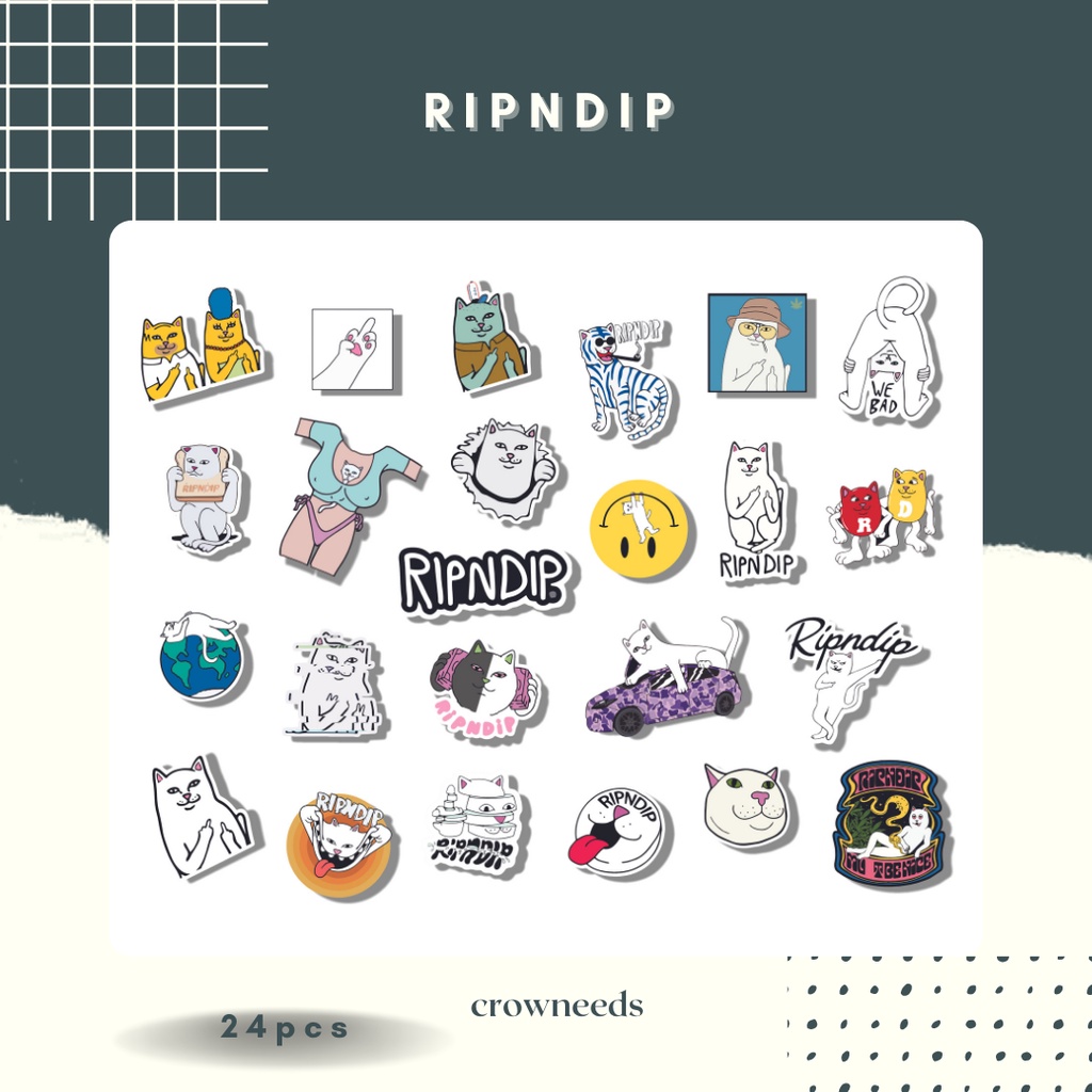 

[STIKER RIPNDIP] STICKER AESTHETIC | STICKER TUMBLR | STIKER PACK | STIKER LAPTOP | STIKER HP | STIKER AESTHETIC | STIKER BAND | STIKER LOGO | STIKER HYPEBEAST
