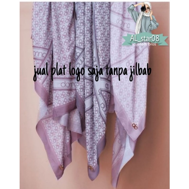 LABEL JILBAB DONA SCARVES KW_PLAT LABEL DONA SCARVES JAHIT SENDIRI