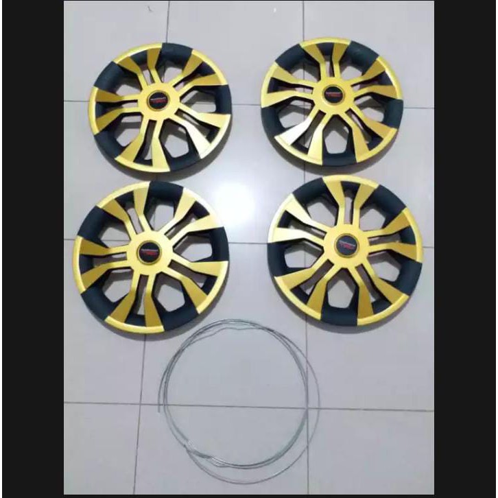 Cover Dop Velg Racing Ring 13/14 Gold Mobil Universal