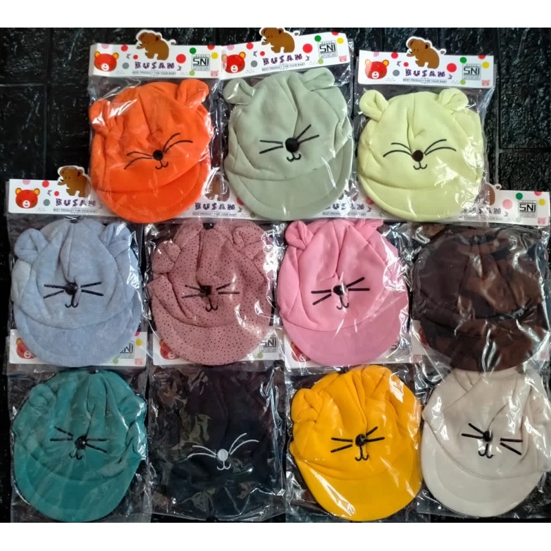 Topi Bayi Motif Lucu / Baby Hat/ Topi Anak (Sudah SNI)