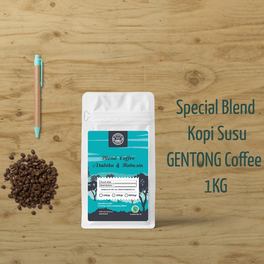 

Spesial Blend Kopi Susu Espresso Arabika Robusta Gentong Coffee 1Kg
