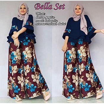 Ykb Setelan dinaya/setelan muslim/setelan kulot muslim/baju muslim grosir