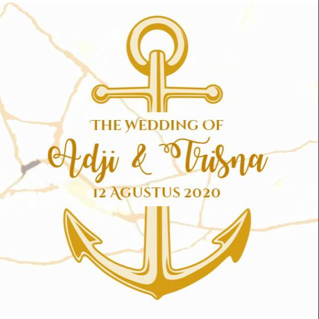 Undangan Digital Video Pernikahan Pelaut Jangkar Sailor Karakter Lucu Digital Wedding Invitation