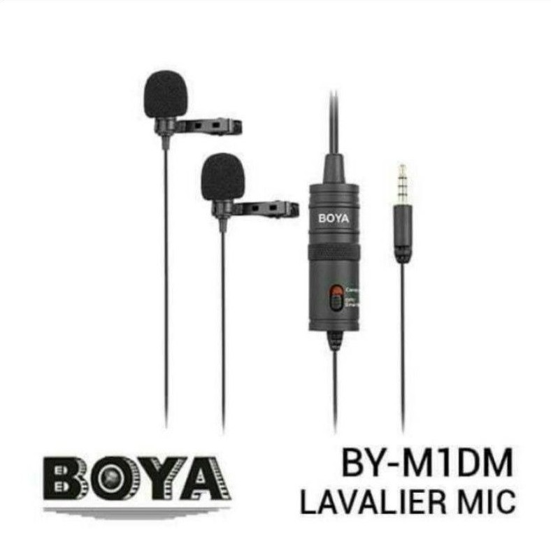 MIC BOYA BY-M1DM BOYA M1DM MIC BOYA CLIP ON DUAL HEAD