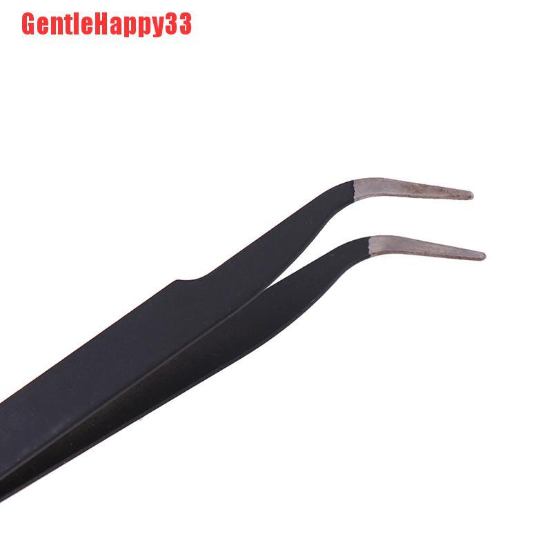 Gentlehappy 6pcs/set Pinset Lurus/Lengkung Anti Statis Esd Untuk Alat Perbaikan