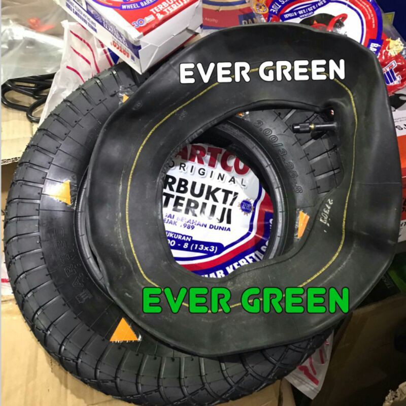 PAKET BAN LUAR dan BAN DALAM No.1 ARTCO ORIGINAL for Gerobak Kereta Sorong Roda Pasir ARTCO MERAH