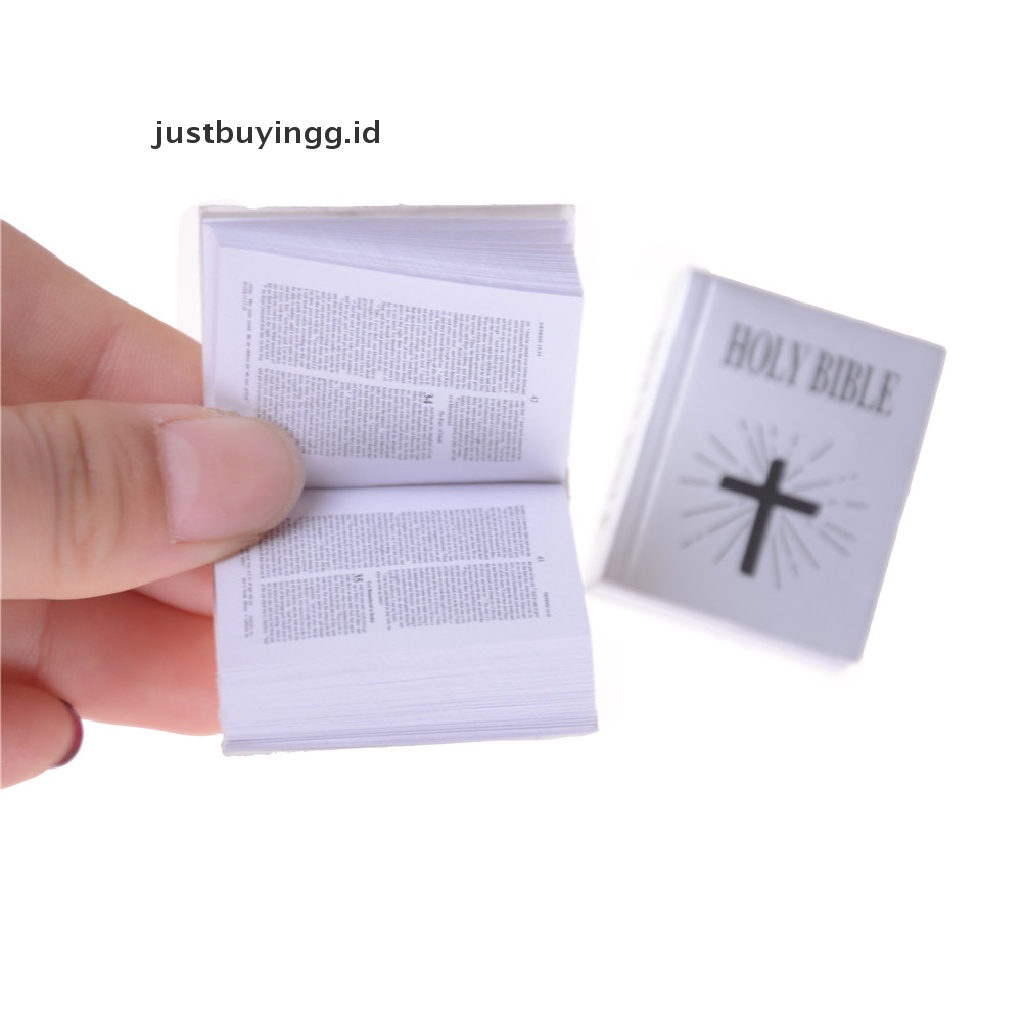 Justbuyingg.Id Miniatur Buku Alkitab Dekorasi Rumah Boneka 1: 12