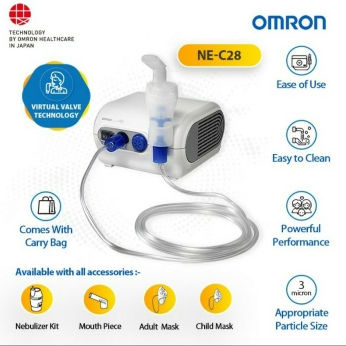 [ ✅𝐂𝐎𝐃]Nebulizer Omron/Alat Bantu Sesak nafas mesin Portable NEC-28