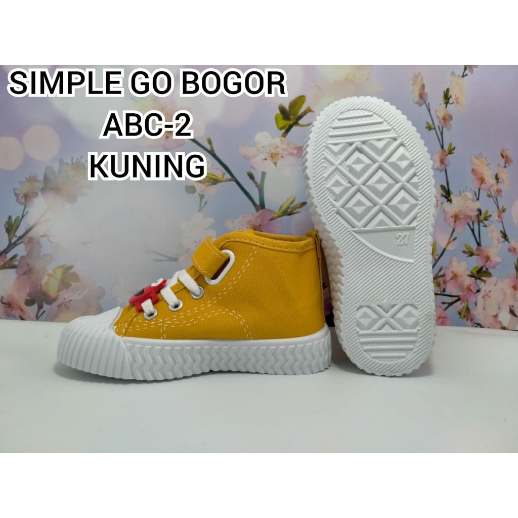 SEPATU IMPORT ANAK BALITA KANVAS ELASTIS MODEL KEKINIAN BEKRO ABC-2 UK 22-32