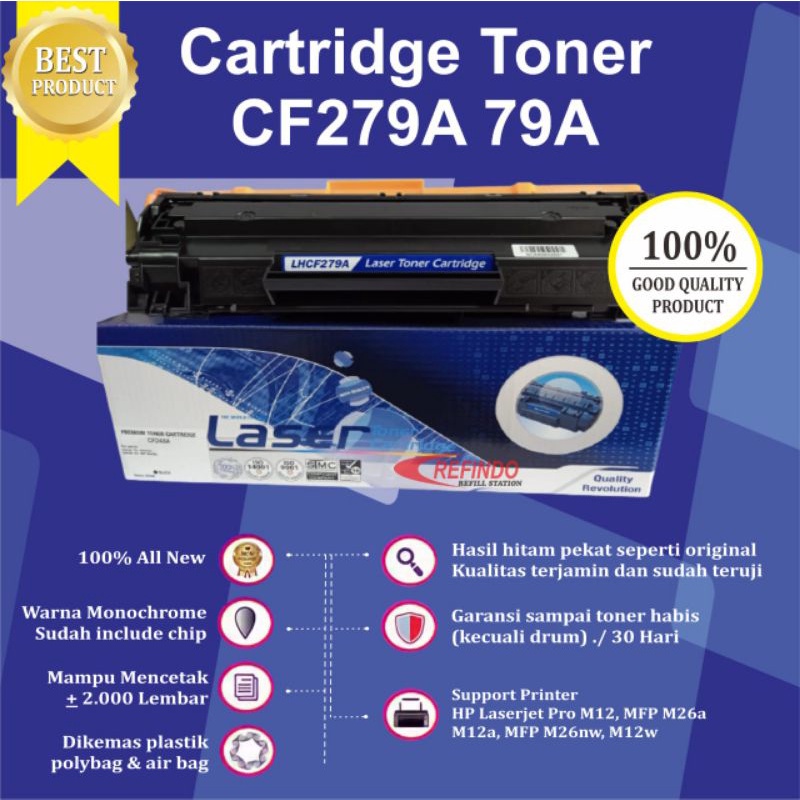 Toner Catridge Compatible HP79A HP 79a CF279A Printer M12a M12w M26a