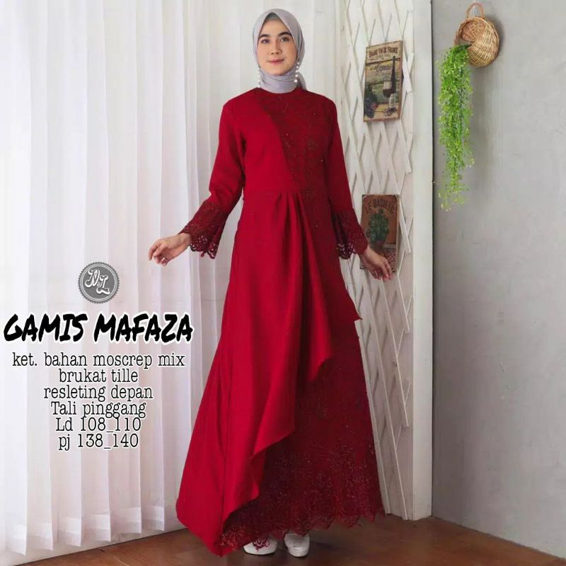 GAMIS MAFAZA GAMIS BROKAT ANAK DRESS BROKAT FASHION WANITA MUSLIMAH MURAH