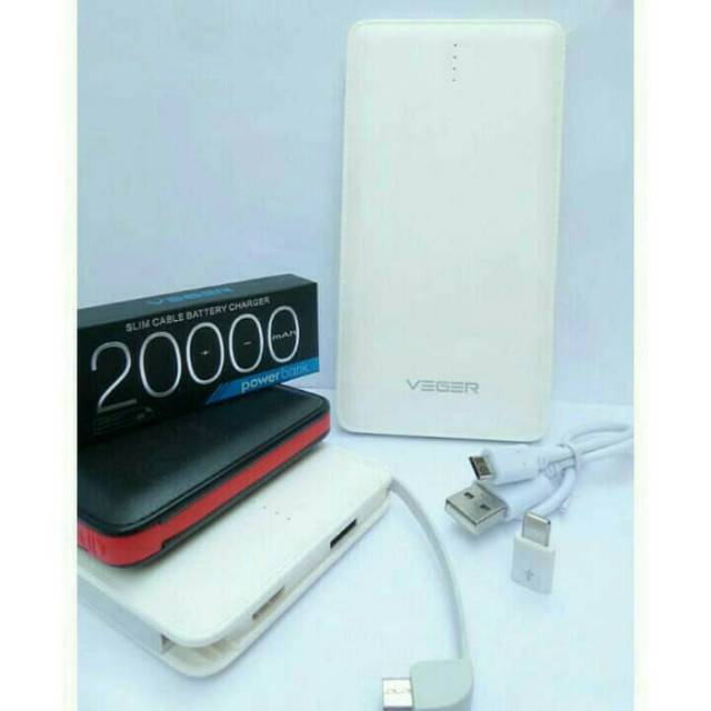 POWER BANK VEGER 20000 Mah
