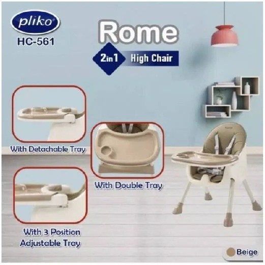 Pliko Kursi Bayi HC-561 Rome 2 in 1 High Chair