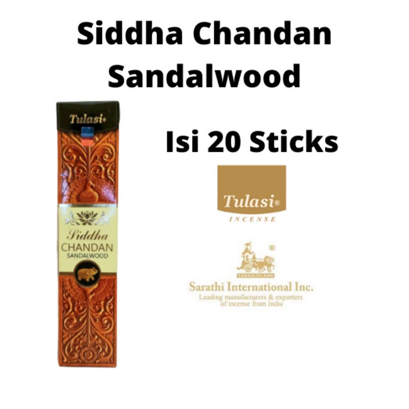 Dupa Hio India Masala Tulasi Siddha Chandan Sandalwood Pack