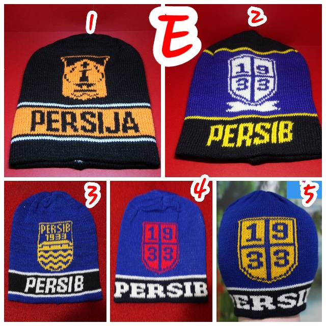 Kupluk persib rajut/wool bahan dingin (kode 07)