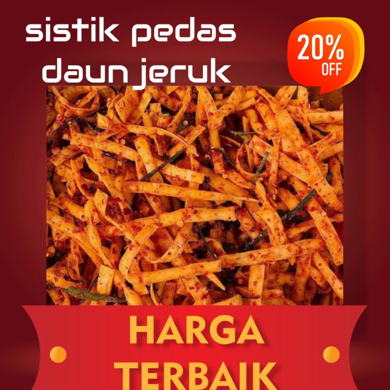 

sistik pedas daun jeruk 250gram gurih pedas