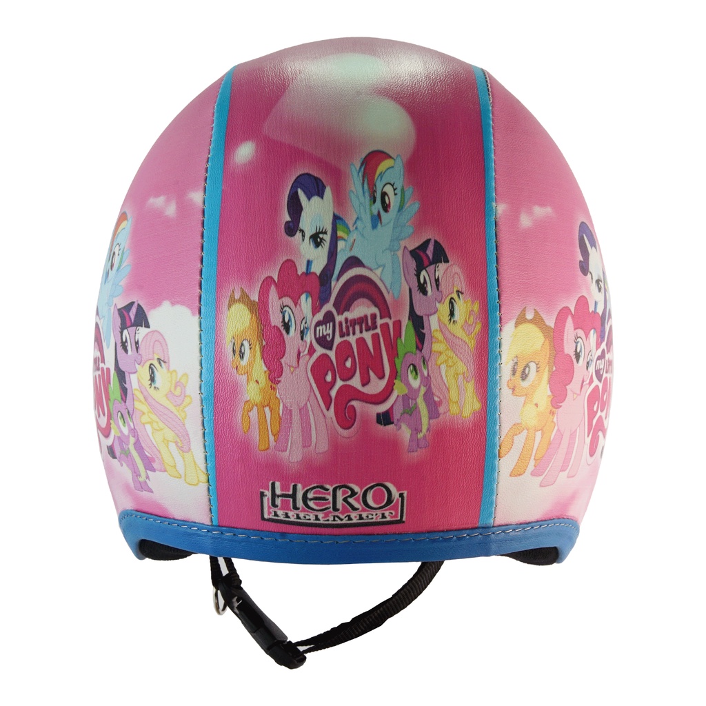 Helm Bogo Retro Anak Untuk Usia 2-6 Tahun Motif Little Pony - Pink Biru