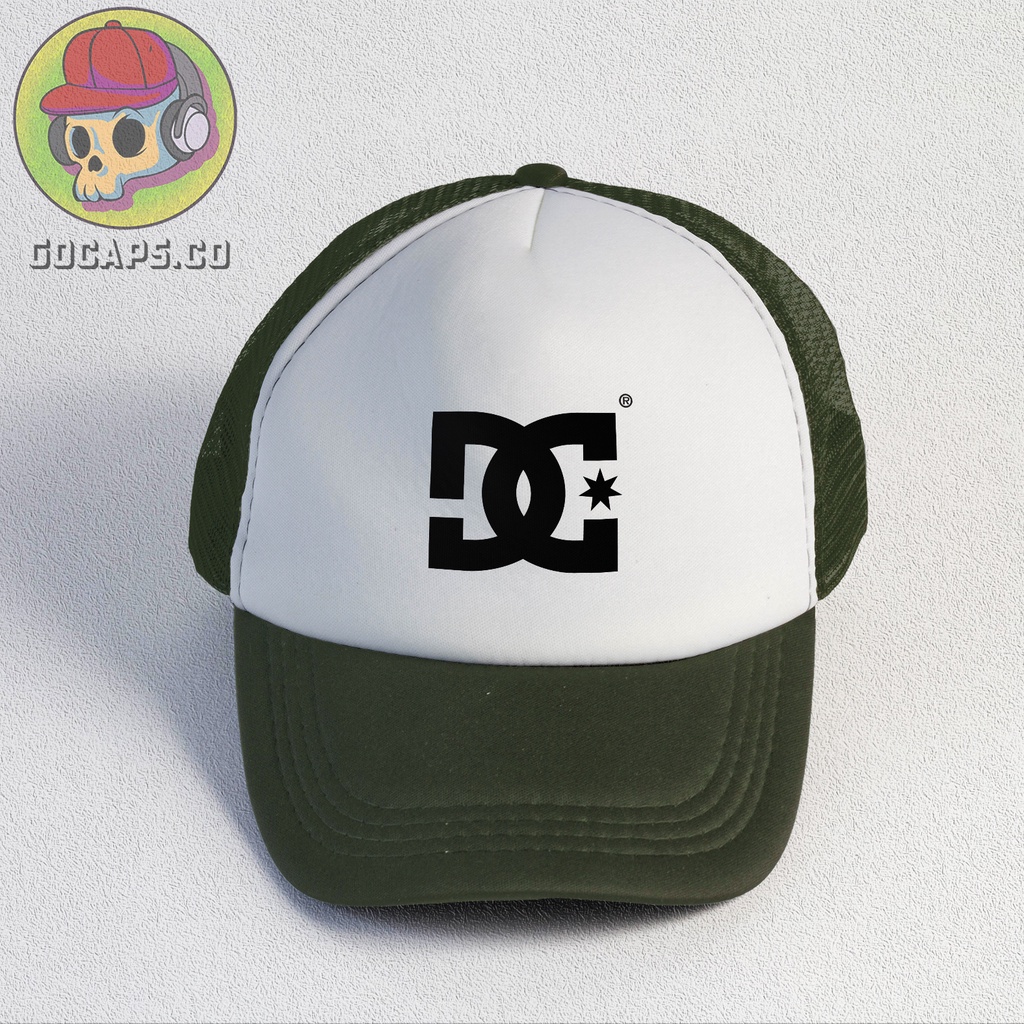 DC | Trucker Hat | Topi Pria | Trucker | Baseball | Brand | Topi Jaring | Gocaps