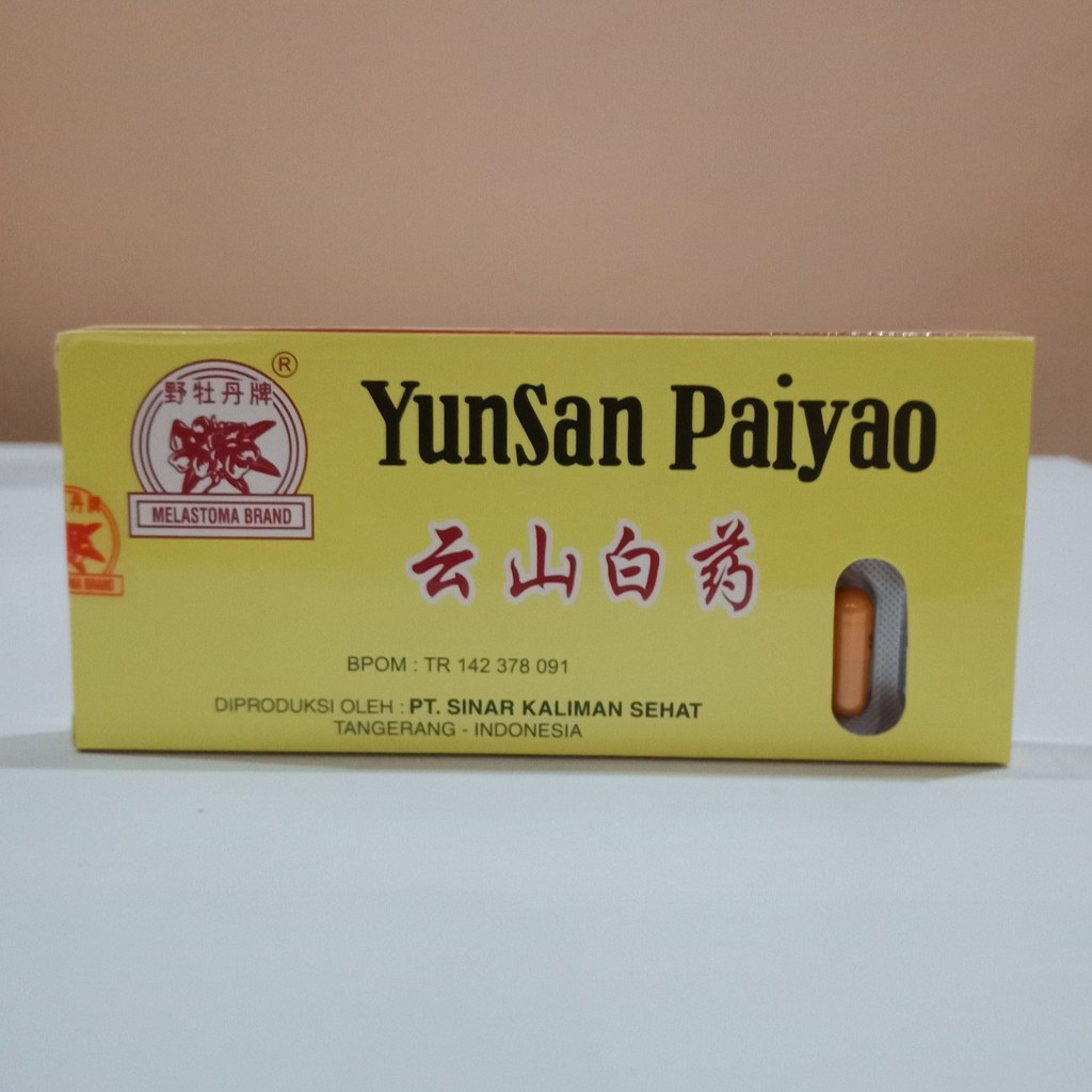 RH - YUNNAN BAIYAO YUNNAN PAIYAO LOKAL BOX KUNING ISI 16KAPSUL OBAT LUKA DALAM