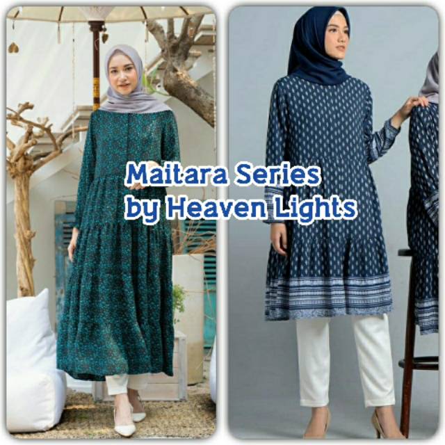 HEAVEN LIGHTS - Maitara Midi Dress &amp; Tunik (ready stok)