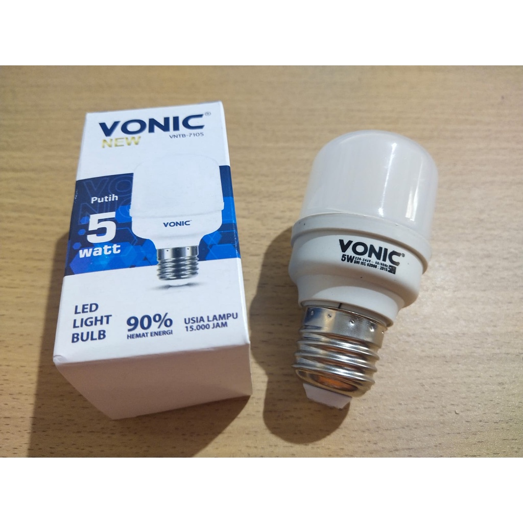 Lampu Bohlam LED Vonic 5watt awet